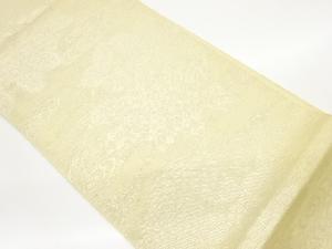 紗 流水に紫陽花模様織出し袋帯